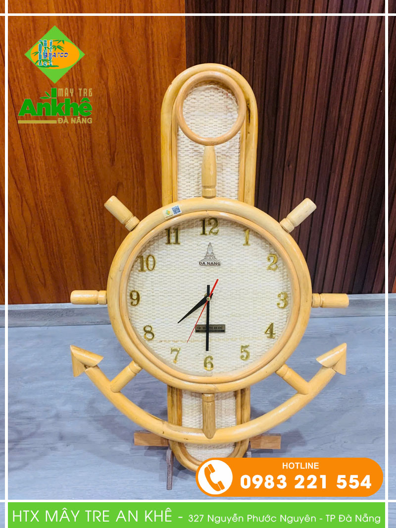 RATTAN CLOCK 001