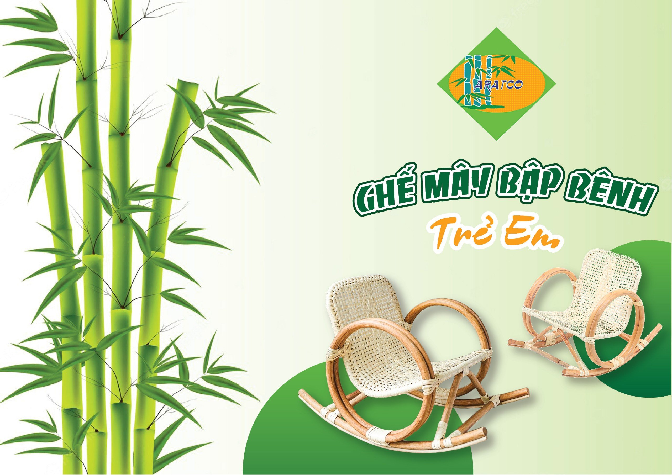 GHẾ MÂY BẬP BÊNH TRẺ EM